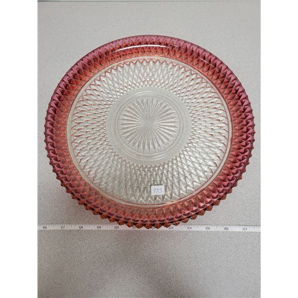 Large tray diamond point ruby edge