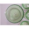 Image 2 : Berry bowl 3 nappies green depression glass