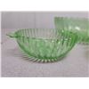 Image 3 : Berry bowl 3 nappies green depression glass