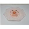 Image 1 : Pink depression glass cake plate