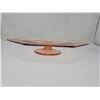 Image 2 : Pink depression glass cake plate