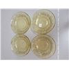 Image 2 : 4 amber dessert bowls depression glass (Sharron)
