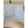 Image 1 : 6 blue glass soup bowls