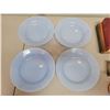 Image 4 : 6 blue glass soup bowls