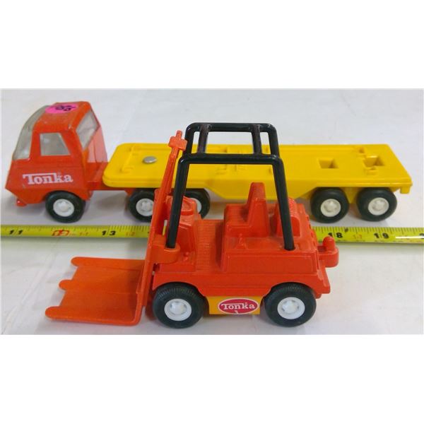 Vintage Tonka Transport Truck with Forklift