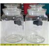 Image 4 : 2 - Candy Glass Jars with Lids