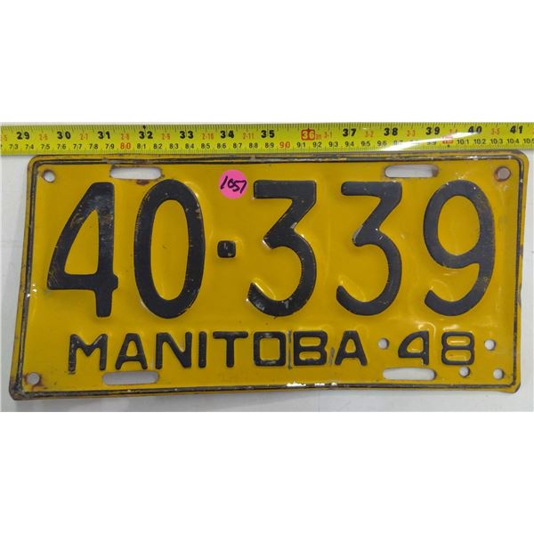 1948 Manitoba Licence Plates