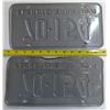 Image 2 : Matched Pair 1971 Sask Plates