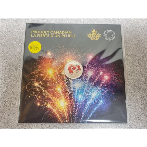 Proudly Canadian 2017 $5 fine silver coin 99.99%