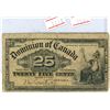 Image 1 : Canada 1900 25 cent bank note