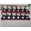 Image 2 : Set of 12 2017 $3.00 fine silver 'Zodiac Series' coins - 99.99% pure