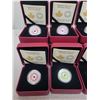 Image 2 : Set of 12 2018 $5.00 fine silver 'Birthstones' 99.99% pure silver coins