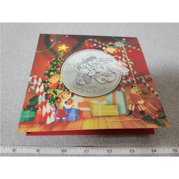 2013 $20 for $20 fine silver Santa Claus coin Canada