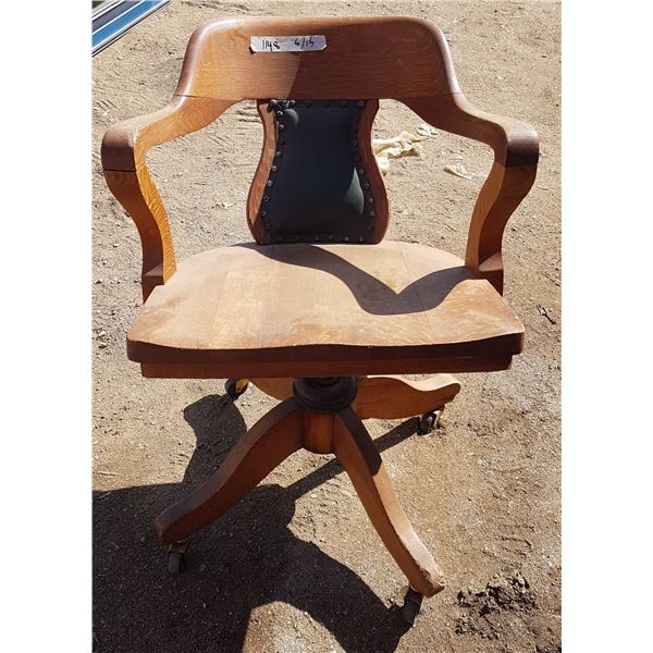 Oak Office Chair