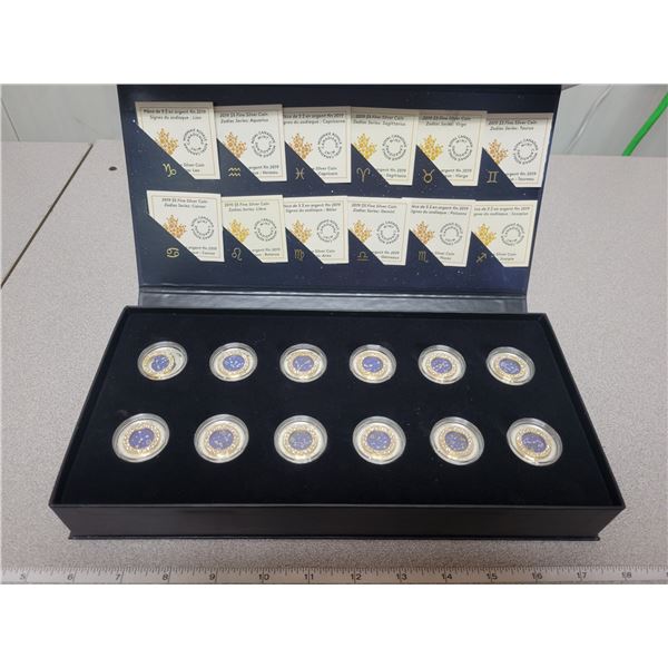 2019 12 coin fine silver $5 coin set - Zodiac Series 99.99% silver