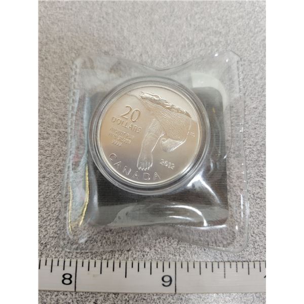 2012 $20 fine silver coin - Polar Bear