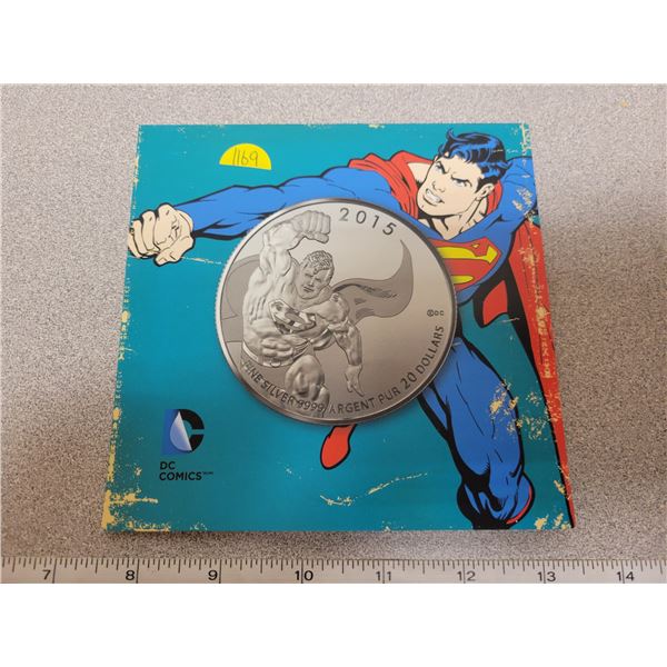 2015 $20 fine silver coin - Superman