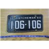 Image 1 : 1960 Saskatchewan Licence Plate