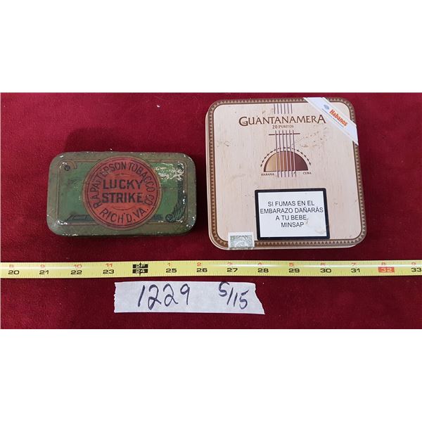 2 Vintage Tobacco Tins