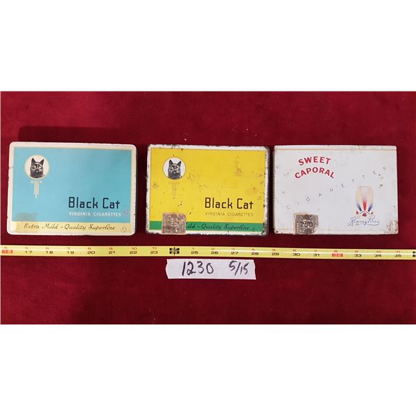 3 Vintage Cigarette Tins