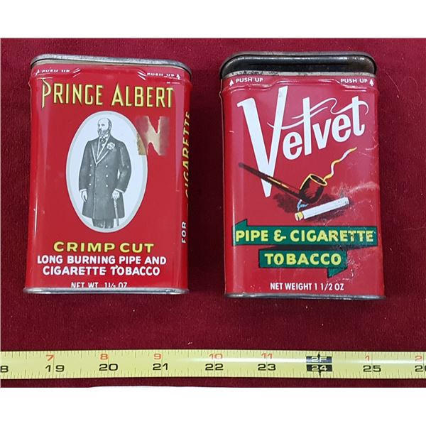 2 Vintage Tobacco Tins