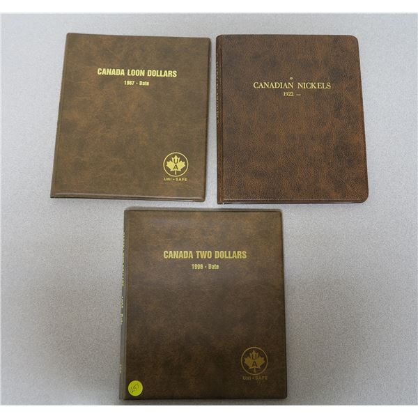 3 Empty Coin Collecting Cases