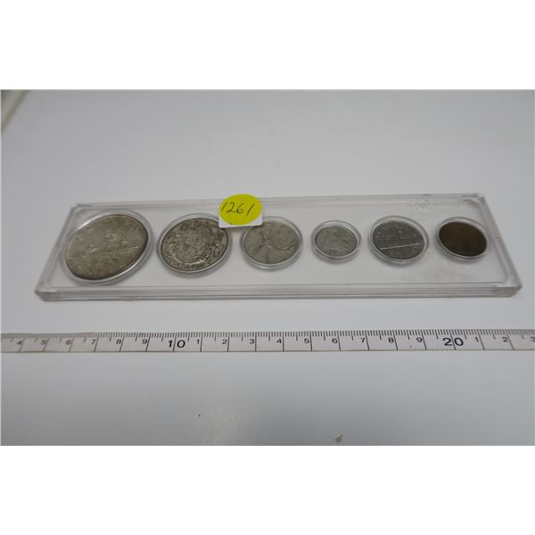 1951 Canadian Coin Set 6 Piece