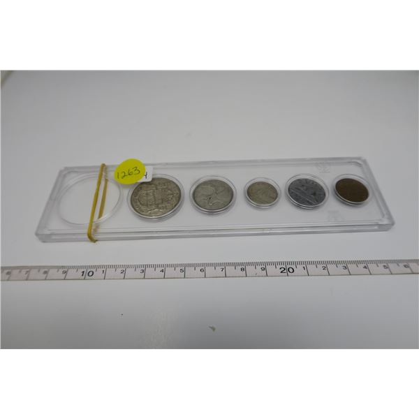 1954 Canadian Coin Set 5 Piece