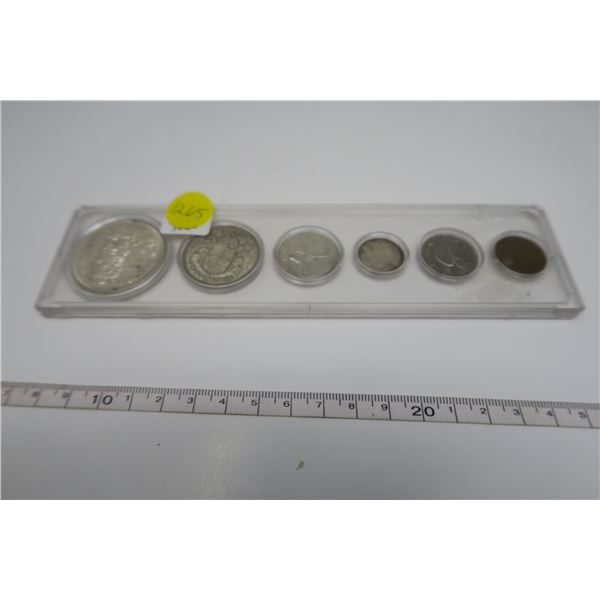 1958 Canadian Coin Set 6 Piece