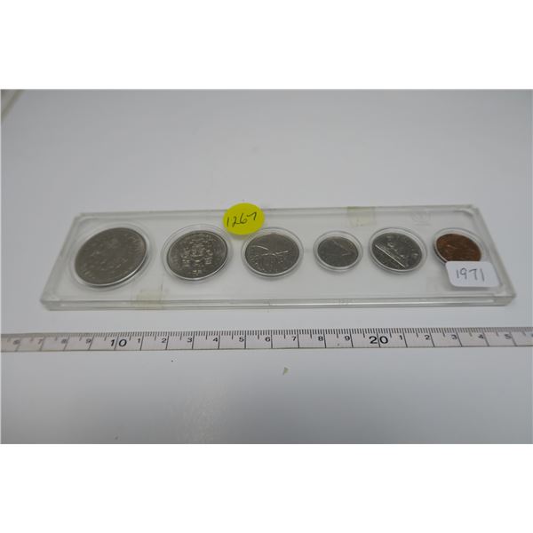1971 Canadian Coin Set 6 Piece
