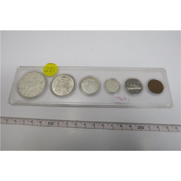 1963 Canadian Coin Set 6 Piece