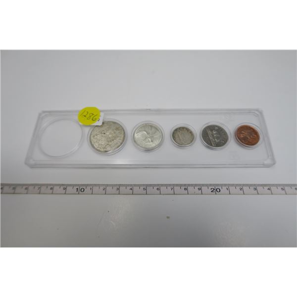 1965 Canadian Coin Set 5 Piece