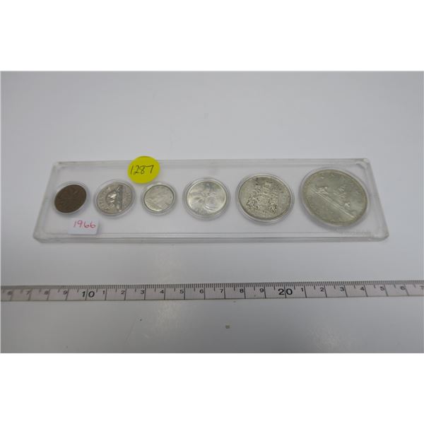 1966 Canadian Coin Set 6 Piece