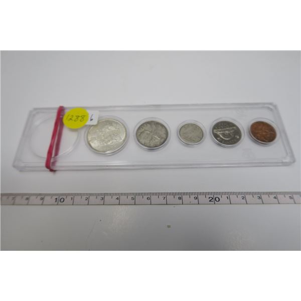 1966 Canadian Coin Set 5 Piece