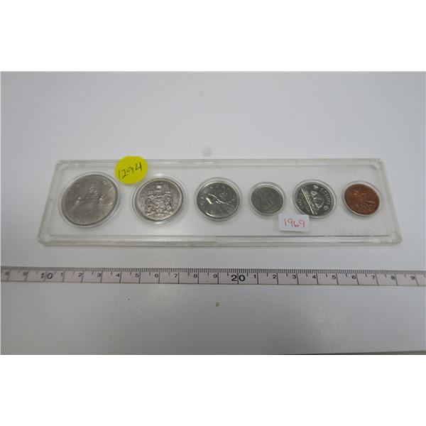 1969  Canadian Coin Set 6 Piece