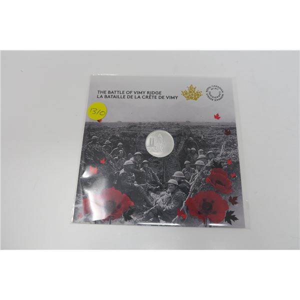 Battle of Vimey Ridge $3 fine Coin 1 Piece