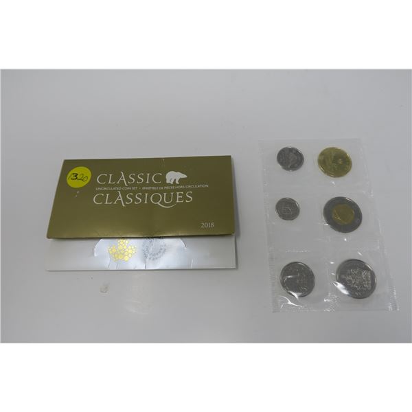 2018 Uncirculated Canadian Coin Set 6 Piece