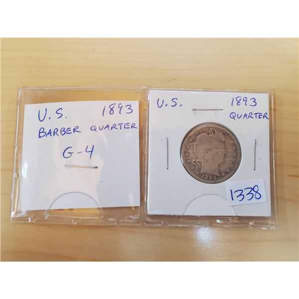 1893 barber quarter