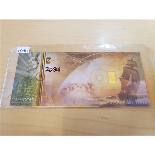 karatpay bill 0.10 gram 999.9 gold