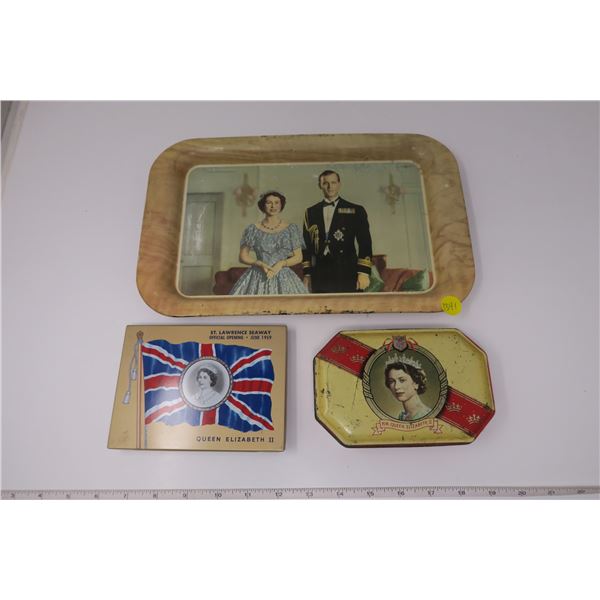 Queen Tin Tray and Boxes