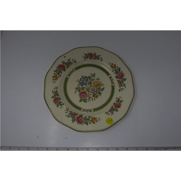 Plate with Flower Design Made in England