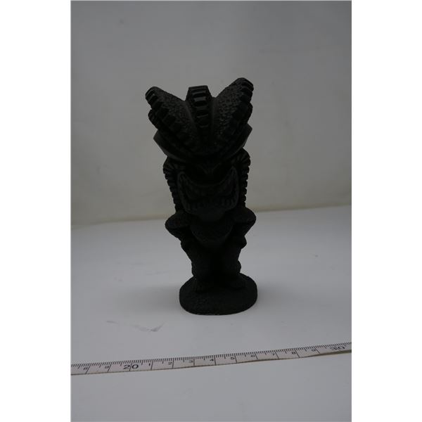 Small Black Tiki Statue