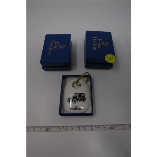 5 X Royal Doulton 1924 Chrysler Keychain 1988