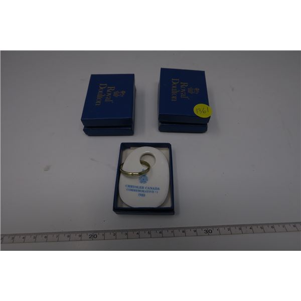 5 X Royal Doulton 1924 Chrysler Keychain 1988