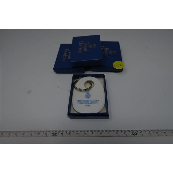 4 X Royal Doulton 1924 Chrysler Keychain 1988