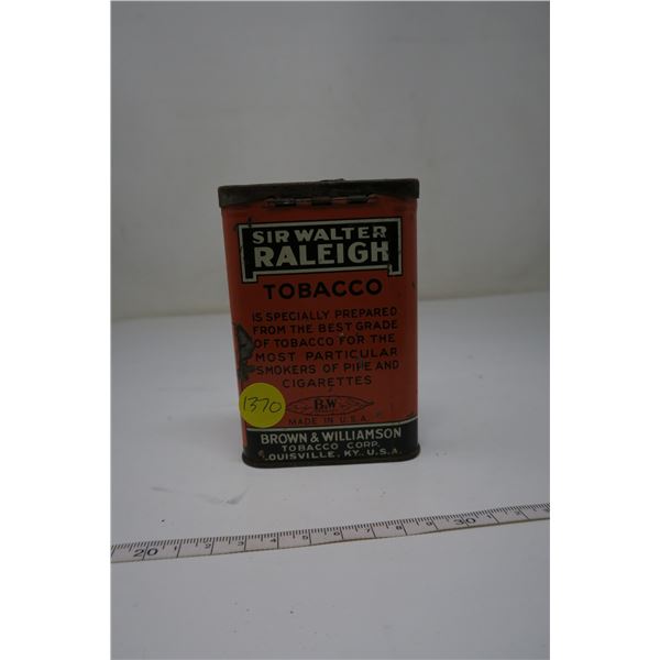 Tobacco Tin Sir Walter Raleigh