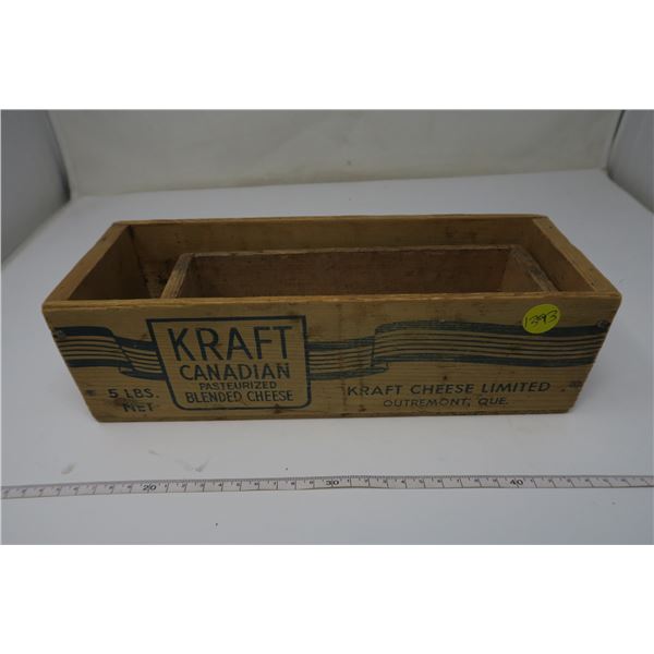 2 X Wood Kraft Cheese Boxes