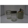 Image 1 : 2 Mason Jars and a Clay Jug