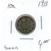 Image 1 : 1913 Canadian Silver 10 Cent Coin (Small)