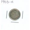 Image 1 : 1903-H Canadian Silver 10 Cent Coin